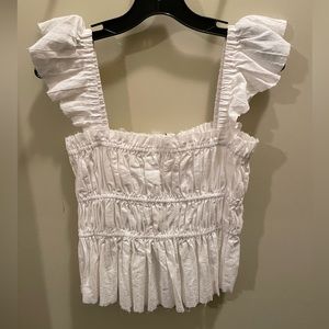 White cropped tank NWT